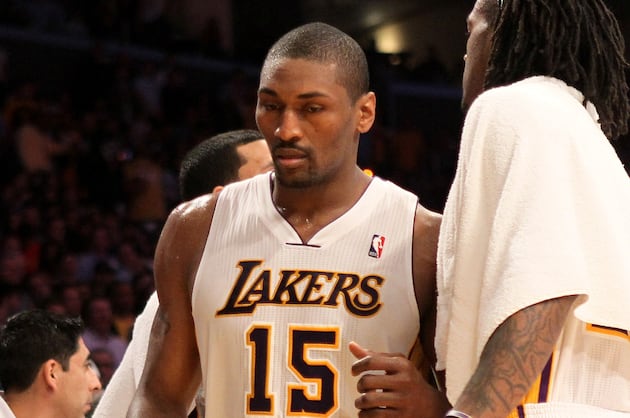 Lakers' Metta World Peace Faces Possible Suspension for Elbow on Harden