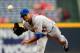 ATLANTA, GA - APRIL 17: Johan Santana #57 of the New York Mets pitches to the Atlanta Braves at Turner Field on April 17, 2012 in Atlanta, Georgia. (Photo by Kevin C. Cox/Getty Images)