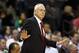 CHARLOTTE, NC - DECEMBER 1: Head coach Larry Brown of the Charlotte Bobcats calls a play during the game against the Boston Celtics on December 1, 2009 at Time Warner Cable Arena in Charlotte, North Carolina. The Celtics won 108-90. NOTE TO USER: User expressly acknowledges and agrees that, by downloading and/or using this Photograph, user is consenting to the terms and conditions of the Getty Images License Agreement. (Photo by Streeter Lecka/Getty Images)