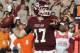 COLLEGE STATION, TX - SEPTEMBER 24: Quarterback Ryan Tannehill #17 of the Texas A&M Aggies looks for a receiver as he throws against the Oklahoma State Cowboys at Kyle Field on September 24, 2011 in College Station, Texas. (Photo by Bob Levey/Getty Images)