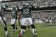 PHILADELPHIA, PA - NOVEMBER 13: Asante Samuel #22 of the Philadelphia Eagles celebrates his interception return for a touchdown with teammates Kurt Coleman #42 and Brian Rolle #59 during a game against the Arizona Cardinals at Lincoln Financial Field on November 13, 2011 in Philadelphia, Pennsylvania. The Cardinals won 21-17. (Photo by Rich Schultz /Getty Images)