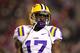 OXFORD, MS - NOVEMBER 19: Morris Claiborne #17 of the LSU Tigers looks on against the Ole Miss Rebels on November 19, 2011 at Vaught-Hemingway Stadium in Oxford, Mississippi. LSU beat Mississippi 52-3. (Photo by Joe Murphy/Getty Images)