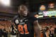GLENDALE, AZ - JANUARY 02: Justin Blackmon #81 of the Oklahoma State Cowboys celebrates after Oklahoma State Cowboys won 41-38 in overtime against the Stanford Cardinal during the Tostitos Fiesta Bowl on January 2, 2012 at University of Phoenix Stadium in Glendale, Arizona. (Photo by Donald Miralle/Getty Images)