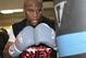 LAS VEGAS, NV - APRIL 24: Boxer Floyd Mayweather Jr. works out in front of the media at Mayweather Boxing Gym on April 24, 2012 in Las Vegas, Nevada. (Photo by Jeff Bottari/Getty Images)