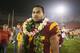 LOS ANGELES - NOVEMBER 29: Matt Kalil #75 of the USC Trojans walks on the field after the game against the Notre Dame Fighting Irish on November 29, 2008 at the Los Angeles Memorial Coliseum in Los Angeles, California. USC won 38-3. (Photo by Jeff Golden/Getty Images)