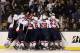 BOSTON, MA - APRIL 25: The Washington Capitals celebrate the overtime win after Game Seven of the Eastern Conference Quarterfinals during the 2012 NHL Stanley Cup Playoffs at TD Garden on April 25, 2012 in Boston, Massachusetts. The Washington Capitals defeated the Boston Bruins 2-1 in overtime. (Photo by Elsa/Getty Images)
