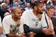 ATLANTA, GA - APRIL 05: Tim Duncan #21 and Tony Parker #9 of the San Antonio Spurs against the Atlanta Hawks at Philips Arena on April 5, 2011 in Atlanta, Georgia. NOTE TO USER: User expressly acknowledges and agrees that, by downloading and/or using this Photograph, user is consenting to the terms and conditions of the Getty Images License Agreement. (Photo by Kevin C. Cox/Getty Images)