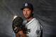 PEORIA, AZ - FEBRUARY 27: Huston Street #16 of the San Diego Padres poses for a portrait during a photo day at Peoria Stadium on February 27, 2012 in Peoria, Arizona. (Photo by Rich Pilling/Getty Images)