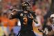 Brandon Weeden slipped into the first round of the NFL draft on Thursday night.