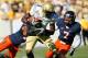 A battle for Georgia Tech WR Stephen Hill may rage tonight between the Browns and Ravens
