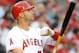 ANAHEIM, CA - APRIL 21: Albert Pujols #5 of the Los Angeles Angels of Anaheim prepares to bat against the Baltimore Orioles at Angel Stadium of Anaheim on April 21, 2012 in Anaheim, California. (Photo by Lisa Blumenfeld/Getty Images)