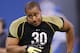 INDIANAPOLIS, IN - FEBRUARY 25: Offensive lineman Jonathan Martin of Stanford participates in a drill during the 2012 NFL Combine at Lucas Oil Stadium on February 25, 2012 in Indianapolis, Indiana. (Photo by Joe Robbins/Getty Images)