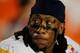 MIAMI GARDENS, FL - JANUARY 04: Bruce Irvin #11 of the West Virginia Mountaineers looks on against the Clemson Tigers during the Discover Orange Bowl at Sun Life Stadium on January 4, 2012 in Miami Gardens, Florida. (Photo by Streeter Lecka/Getty Images)