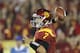 LOS ANGELES, CA - NOVEMBER 26: Quarterback Matt Barkley #7 of the USC Trojans throws a pass against the UCLA Bruins at the Los Angeles Memorial Coliseum on November 26, 2011 in Los Angeles, California. (Photo by Stephen Dunn/Getty Images)