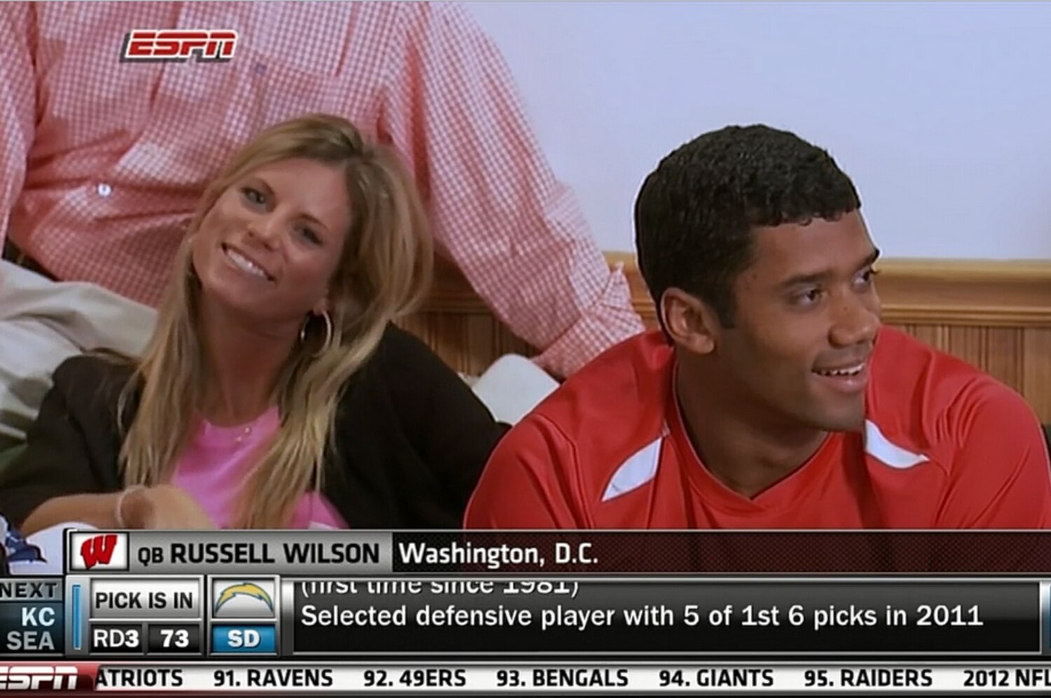 Russell Wilson Wife Ashton Wilson Steals Spotlight on Draft Night