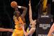 Teammates Kobe Bryant and Klay Thompson play for keeps at an intense Black Mamba All-Stars practice session.