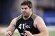INDIANAPOLIS, IN - FEBRUARY 25: Offensive lineman Riley Reiff of Iowa participates in a drill during the 2012 NFL Combine at Lucas Oil Stadium on February 25, 2012 in Indianapolis, Indiana. (Photo by Joe Robbins/Getty Images)