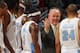 DENVER, CO - FEBRUARY 03: Head coach George Karl of the Denver Nuggets directs Andre Miller #24 ,Ty Lawson #3, Nene Hilario #31 and Arron Afflalo #6 during a timeout against the Los Angeles Lakers at the Pepsi Center on February 3, 2012 in Denver, Colorado. NOTE TO USER: User expressly acknowledges and agrees that, by downloading and or using this photograph, User is consenting to the terms and conditions of the Getty Images License Agreement. (Photo by Doug Pensinger/Getty Images)