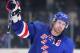 NEW YORK, NY - APRIL 28: Brad Richards #19 of the New York Rangers aknowledges the crowd after being named a star of the game in their 3 to 1 win over the Washington Capitals in Game One of the Eastern Conference Semifinals during the 2012 NHL Stanley Cup Playoffs at Madison Square Garden on April 28, 2012 in New York City. (Photo by Bruce Bennett/Getty Images)