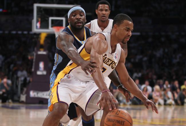 Ty Lawson has struggled to keep up with the Lakers today.