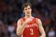 PHOENIX, AZ - FEBRUARY 09: Goran Dragic #3 of the Houston Rockets during the NBA game against the Phoenix Suns at US Airways Center on February 9, 2012 in Phoenix, Arizona. The Rockets defeated the Suns 96-89. NOTE TO USER: User expressly acknowledges and agrees that, by downloading and or using this photograph, User is consenting to the terms and conditions of the Getty Images License Agreement. (Photo by Christian Petersen/Getty Images)