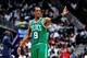 ATLANTA, GA - APRIL 29: Rajon Rondo #9 of the Boston Celtics directs his team against the Atlanta Hawks in Game One of the Eastern Conference Quarterfinals in the 2012 NBA Playoffs on April 29, 2012 at Philips Arena in Atlanta, Georgia. The Hawks won 83-74. NOTE TO USER: User expressly acknowledges and agrees that, by downloading and or using this photograph, User is consenting to the terms and conditions of the Getty Images License Agreement. (Photo by Grant Halverson/Getty Images)