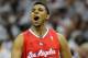MEMPHIS, TN - APRIL 29: Nick Young #11 of the Los Angeles Clippers celebrates after making a three point shot against the Memphis Grizzlies in Game One of the Western Conference Quarterfinals in the 2012 NBA Playoffs at FedExForum on April 29, 2012 in Memphis, Tennessee. NOTE TO USER: User expressly acknowledges and agrees that, by downloading and or using this photograph, User is consenting to the terms and conditions of the Getty Images License Agreement. (Photo by Andy Lyons/Getty Images)