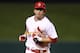 ST LOUIS, MO - OCTOBER 05: David Freese #23 of the St. Louis Cardinals rounds the bases after hitting a two-run home run in the sixth inning off pitcher Roy Oswalt #44 of the Philadelphia Phillies in Game Four of the National League Division Series at Busch Stadium on October 5, 2011 in St Louis, Missouri. (Photo by Jamie Squire/Getty Images)