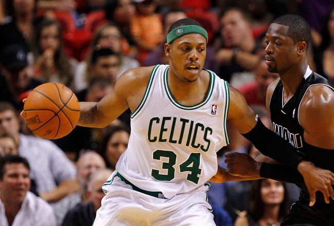 Paul Pierce scored 16 of Boston's 41 first half points.