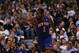 DALLAS, TX - MARCH 06: Amare Stoudemire #1 of the New York Knicks reacts during play against the Dallas Mavericks at American Airlines Center on March 6, 2012 in Dallas, Texas. NOTE TO USER: User expressly acknowledges and agrees that, by downloading and or using this photograph, User is consenting to the terms and conditions of the Getty Images License Agreement. (Photo by Ronald Martinez/Getty Images)
