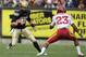 BOULDER, CO - NOVEMBER 13: Quarterback Cody Hawkins #7 of the Colorado Buffaloes scrambles as Leonard Johnson #23 of the Iowa State Cyclones defends at Folsom Field on November 13, 2010 in Boulder, Colorado. Colorado defeated Iowa State 34-14. (Photo by Doug Pensinger/Getty Images)