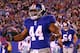 EAST RUTHERFORD, NJ - JANUARY 01: Ahmad Bradshaw #44 of the New York Giants reacts after scoring his second touchdown in the second quarter against the Dallas Cowboys at MetLife Stadium on January 1, 2012 in East Rutherford, New Jersey. (Photo by Al Bello/Getty Images)