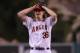 ANAHEIM, CA - MAY 02: Starting pitcher Jered Weaver #36 of the Los Angeles Angels of Anaheim celebrates after throwing a no-hitter against the Minnesota Twins at Angel Stadium of Anaheim on May 2, 2012 in Anaheim, California. The Angels defeated the Twins 9-0. (Photo by Jeff Gross/Getty Images)