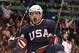 VANCOUVER, BC - FEBRUARY 16: Bobby Ryan of The United States celebrates after he scored the first goal during the ice hockey men's preliminary game between USA and Switzerland on day 5 of the Vancouver 2010 Winter Olympics at Canada Hockey Place on February 16, 2010 in Vancouver, Canada. (Photo by Bruce Bennett/Getty Images)