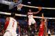 ORLANDO, FL - FEBRUARY 24: John Wall #2 of the Washington Wizards and Team Chuck dunks during the BBVA Rising Stars Challenge part of the 2012 NBA All-Star Weekend at Amway Center on February 24, 2012 in Orlando, Florida. NOTE TO USER: User expressly acknowledges and agrees that, by downloading and or using this photograph, User is consenting to the terms and conditions of the Getty Images License Agreement. (Photo by Mike Ehrmann/Getty Images)