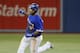 TORONTO, CANADA - APRIL 28: Edwin Encarnacion #10 of the Toronto Blue Jays rounds second base after hitting a grand slam home run during MLB game action against the Seattle Mariners April 28, 2012 at Rogers Centre in Toronto, Ontario, Canada. (Photo by Brad White/Getty Images)