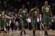 SAN ANTONIO, TX - MAY 02: (L-R) DeMarre Carroll #3, Alec Burks #10 and Jeremy Evans #40 of the Utah Jazz walk off the court after a loss against the San Antonio Spurs in Game Two of the Western Conference Quarterfinals of the 2012 NBA Playoffs at AT&T Center on May 2, 2012 in San Antonio, Texas. NOTE TO USER: User expressly acknowledges and agrees that, by downloading and or using this photograph, User is consenting to the terms and conditions of the Getty Images License Agreement. (Photo by Ronald Martinez/Getty Images)