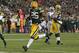 GREEN BAY, WI - DECEMBER 11: Ryan Grant #25 of the Green Bay Packers scores his second touchdown of the game against the Oakland Raiders at Lambeau Field on December 11, 2011 in Green Bay, Wisconsin. (Photo by Jonathan Daniel/Getty Images)
