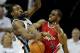 MEMPHIS, TN - APRIL 29: Tony Allen #9 of the Memphis Grizzlies fouls Chris Paul #3 of the Los Angeles Clippers while going for a loose ball in Game One of the Western Conference Quarterfinals in the 2012 NBA Playoffs at FedExForum on April 29, 2012 in Memphis, Tennessee. NOTE TO USER: User expressly acknowledges and agrees that, by downloading and or using this photograph, User is consenting to the terms and conditions of the Getty Images License Agreement. (Photo by Andy Lyons/Getty Images)