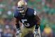 SOUTH BEND, IN - SEPTEMBER 04: Manti Te'o #5 of the Notre Dame Fighting Irish awaits the start of play against the Purdue Boilermakers at Notre Dame Stadium on September 4, 2010 in South Bend, Indiana. Notre Dame defeated Purdue 23-12. (Photo by Jonathan Daniel/Getty Images)