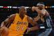 LOS ANGELES, CA - MAY 01: Kobe Bryant #24 of the Los Angeles Lakers drives on Corey Brewer #13 of the Denver Nuggets during Game Two of the Western Conference Quarterfinals in the 2012 NBA Playoffs at Staples Center on May 1, 2012 in Los Angeles, California. NOTE TO USER: User expressly acknowledges and agrees that, by downloading and or using this photograph, User is consenting to the terms and conditions of the Getty Images License Agreement. (Photo by Harry How/Getty Images)