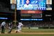Jhonny Peralta watches his game winning long ball leave the yard.