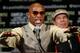 LAS VEGAS, NV - SEPTEMBER 17: Boxer Floyd Mayweather Jr. speaks at a post-fight news conference after he defeated Victor Ortiz to win the WBC welterweight title at the MGM Grand Garden Arena September 17, 2011 in Las Vegas, Nevada. (Photo by Ethan Miller/Getty Images)