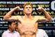 LAS VEGAS, NV - MAY 04: WBC super welterweight champion Saul Alvarez poses after weighing in at 154 pounds during the official weigh-in for his bout against Shane Mosley at the MGM Grand Garden Arena on May 4, 2012 in Las Vegas, Nevada. Alvarez will defend his title against Mosley on May 5, 2012 in Las Vegas. (Photo by Al Bello/Getty Images)