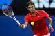 MELBOURNE, AUSTRALIA - JANUARY 26: Roger Federer of Switzerland plays a forehand in his semifinal match against Rafael Nadal of Spain during day eleven of the 2012 Australian Open at Melbourne Park on January 26, 2012 in Melbourne, Australia. (Photo by Clive Brunskill/Getty Images)