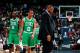 ATLANTA, GA - MAY 01: Doc Rivers of the Boston Celtics calls a timeout against the Atlanta Hawks in Game Two of the Eastern Conference Quarterfinals in the 2012 NBA Playoffs at Philips Arena on May 1, 2012 in Atlanta, Georgia. NOTE TO USER: User expressly acknowledges and agrees that, by downloading and or using this photograph, User is consenting to the terms and conditions of the Getty Images License Agreement. (Photo by Kevin C. Cox/Getty Images)