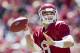 FAYETTEVILLE, AR - APRIL 21: Quarterback Tyler Wilson #8 of the Arkansas Razorbacks Red Team throws a pass during the Spring Game at Donald W. Reynolds Stadium on April 21, 2012 in Fayetteville, Arkansas. (Photo by Wesley Hitt/Getty Images)