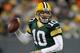 GREEN BAY, WI - DECEMBER 25: Backup quarterback Matt Flynn #10 of the Green Bay Packers replaces Aaron Rodgers in the fourth quarter against the Chicago Bears at Lambeau Field on December 25, 2011 in Green Bay, Wisconsin. (Photo by Matthew Stockman/Getty Images)