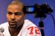 INDIANAPOLIS, IN - JANUARY 31: Osi Umenyiora #72 of the New York Giants answers question from the media during Media Day ahead of Super Bowl XLVI against the New England Patriots at Lucas Oil Stadium on January 31, 2012 in Indianapolis, Indiana. (Photo by Scott Halleran/Getty Images)