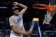 NEW ORLEANS, LA - APRIL 02: Anthony Davis #23 of the Kentucky Wildcats celebrates before he cuts down the net after the Wildcats defeat the Kansas Jayhawks 67-59 in the National Championship Game of the 2012 NCAA Division I Men's Basketball Tournament at the Mercedes-Benz Superdome on April 2, 2012 in New Orleans, Louisiana. (Photo by Jeff Gross/Getty Images)